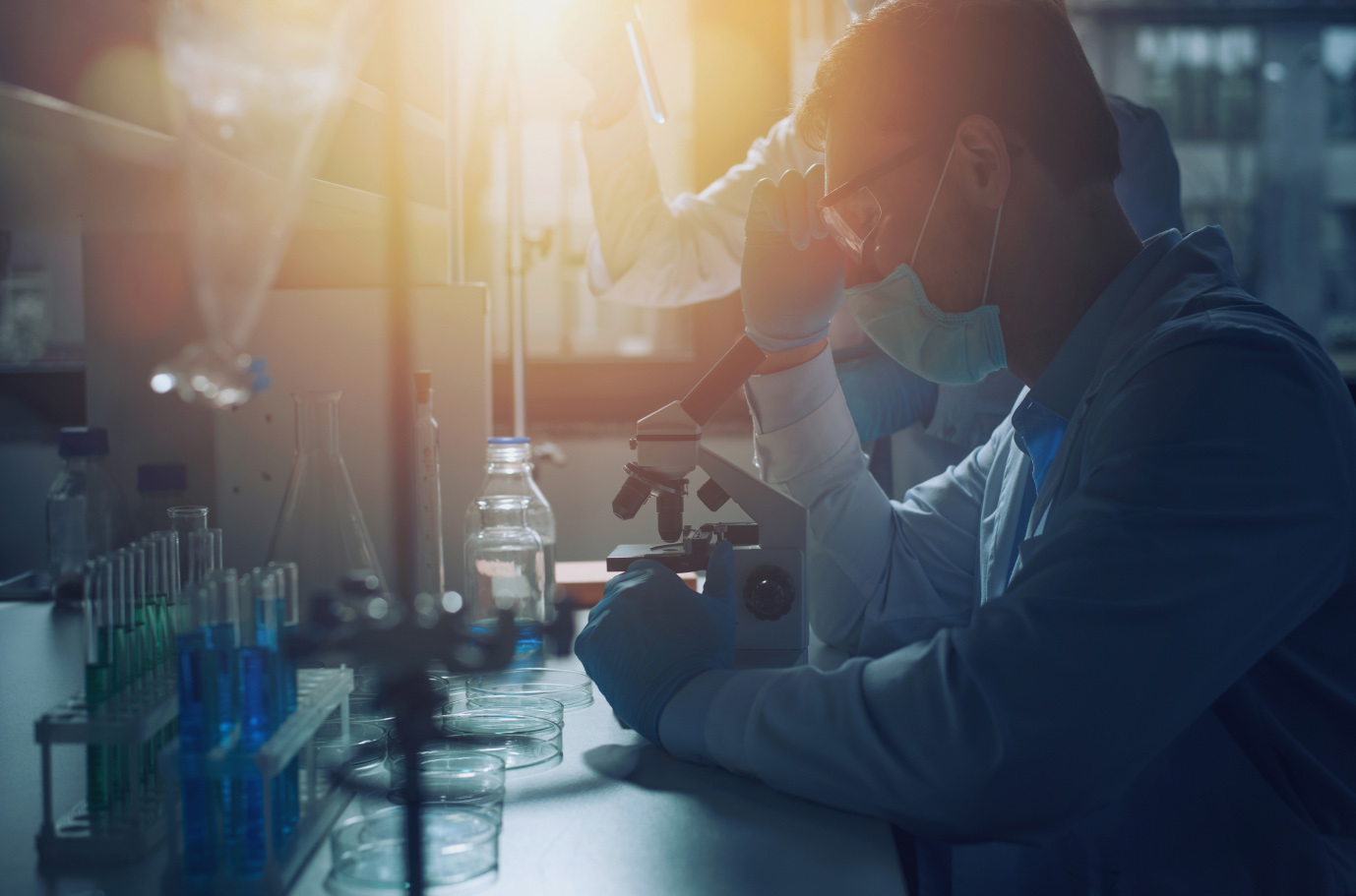 healthcare professional assisting patient