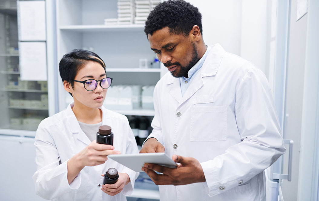 healthcare professional assisting patient